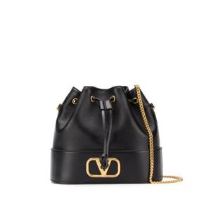 발렌 브이로고 미니 레더 버킷 백 WP0T83HPF