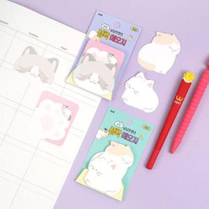 아트박스/핑크풋 핑크풋 냥냥 2단 점착 메모지(랜덤발송)