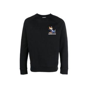 메종 키츠네 드레스드 폭스 프린트 클린 스웨트셔츠 블랙 JM00331KM0001-P199
