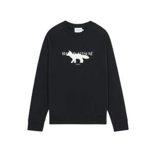 메종 키츠네 프로파일 폭스 스탬프 클린 스웨트셔츠 블랙 JM00307KM0001-P199