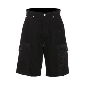 Alexander McQueen 하이브리드 데님 스트레이트 레그 반바지 774968QYAAC 1000 TP942599265