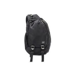 포터 x 꼼데가르송 옴므 W 네임 슬링백 블랙 HO-K201-051