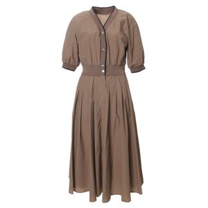 [지고트]브이넥 배색 밴딩 원피스JR5E0OP103