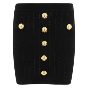 Balmain 버튼 장식 니트 미니 스커트 AF0LB290KB07 0PA TP944201743