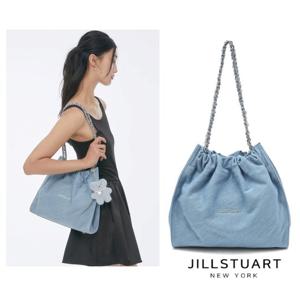 [질스튜어트] 중청 데님 드로우스트링 체인 숄더 M JABA5F168B2