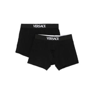26 SS 베르사체 로고 프린트 복서 브리프 2팩 세트 10209861A14783 TP439798238