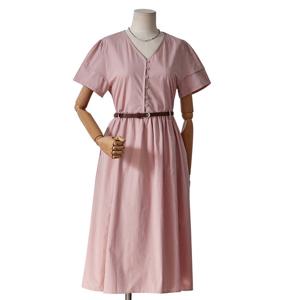 [포커스]벨트 브이넥 원피스  FM5D3OP3206