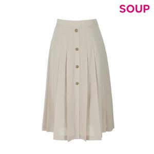[숲]스티치 포인트 플리츠 스커트 SB5TR81