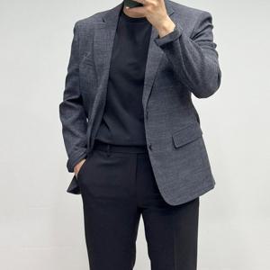 [바쏘옴므]25SS 쿨맥스 초경량 차콜 남자 콤비 자켓 WSZ2-JS63-A