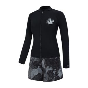 아레나]피오니 레귤러핏 집업래쉬가드 세트A5BL1PS10BLK-MN