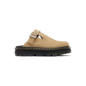 26 SS 닥터마틴 남성 베이지 젭재그 스웨이드 캐주얼 슬링백 플랫폼 뮬 252399M231013