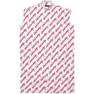 26 SS 발렌시아가 로고 프린트 셔츠 드레스 576677TOLE7 TP432289326