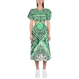 레드발렌티노 미디 원피스 2R0VAHK0 GREEN