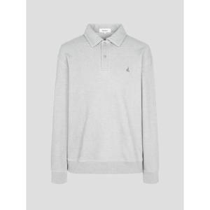 [빈폴멘] 피그먼트 워싱 칼라넥 스웨트 셔츠  라이트 그레이 (BC4741O182)