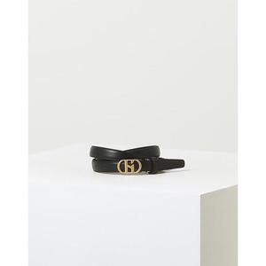 [헤지스ACC]HJBE2F410_블랙 로고버클 소가죽 벨트