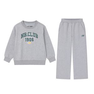 뉴발란스 에센셜 스트레이트 스웻 셋업 키즈 트레이닝복세트 그레이 NK9YEB403U-AC