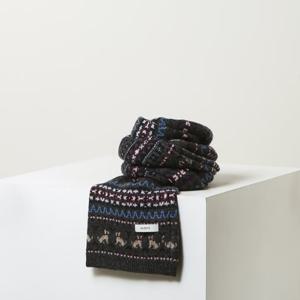 헤지스  25FW  남성 홀리데이 페어아일 머플러 HZMU5F301G2