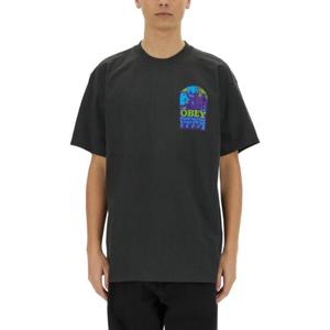 오베이 반팔 티셔츠 165264086 VINTAGEBLACK