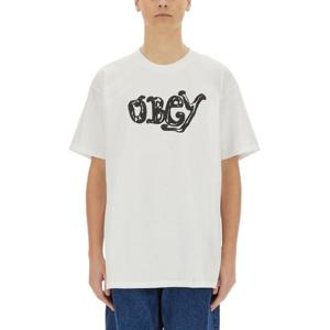 오베이 반팔 티셔츠 165264059 WHITE