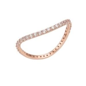 [로이드] 360도 큐빅 물결 라인 반지 LRT20034T