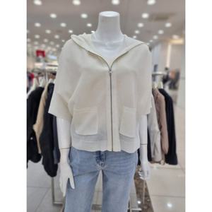 [더아이잗]포켓 망사 후드넥 가디건 IR5M1CD831IV10_DJ