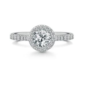 [로이드] 다이아 5부 헤일로 파베 14k 반지 LRD23038D