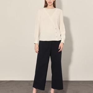 올리비아로렌 H 라운드 랩블라우스 VOCNL4F8231