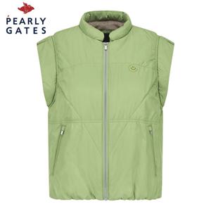 [파리게이츠] 파리게이츠 여성 스마일 패치 기모 패딩 베스트 521E3JV201_GN