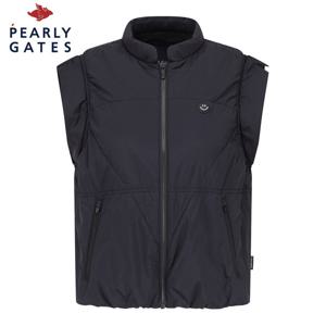 [파리게이츠] 파리게이츠 여성 스마일 패치 기모 패딩 베스트 521E3JV201_BK