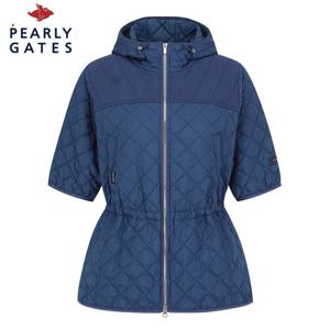 [파리게이츠] 파리게이츠 여성 스트링 반팔 패딩 후드 집업 점퍼 521E3JP203_DL