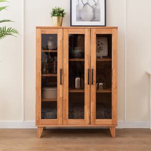 파로마 네오 쥴리 참죽원목 높은 도어 주방수납장 NES691