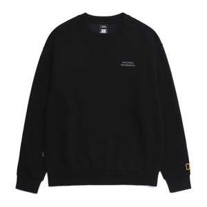 내셔널지오그래픽N253USW930 동물 그래픽 맨투맨 BLACK