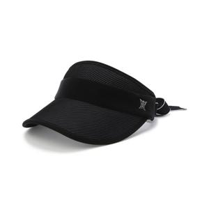 [어뉴골프] 여성 WOMEN CENTRE RIBBON VISOR_BK