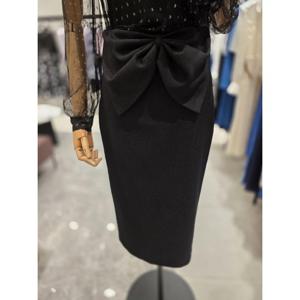 모조 모조에스핀 리본 포인트 H라인 스커 (J252XSD006)