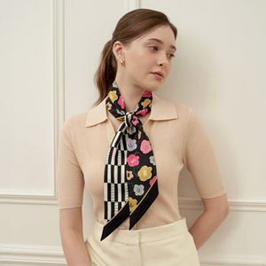 엘르 마카롱 실크 방도 스카프 SE549S303