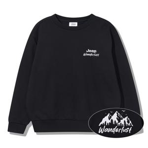 [지프] 원더러스트 루즈핏 맨투맨 (JQ3TSU893BK)