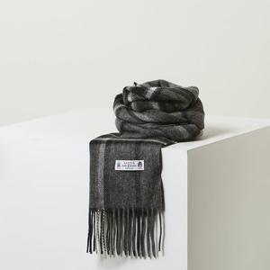 헤지스  25FW  남성 체크 양면 머플러 HZMU5F103G2