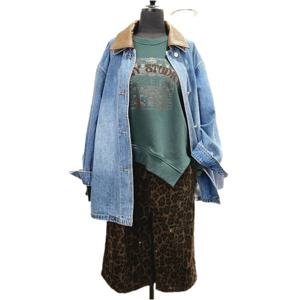 [비지트인뉴욕]탈부착 카라 박시핏 데님쟈켓VB9DJ70