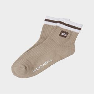 [와이드앵글]여성 CO 컬러 블록 미들 삭스WWU25S02