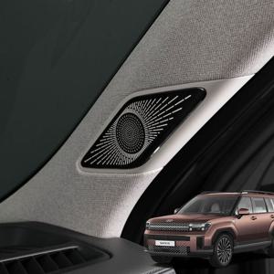 싼타페 MX5 튜닝 A필러 스피커 커버 블랙 몰딩 보호