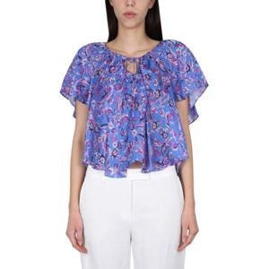 이자벨마랑 블라우스 HT0138FA A2J03I30BU Blue
