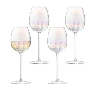 LSA 펄 화이트 와인잔 4P_