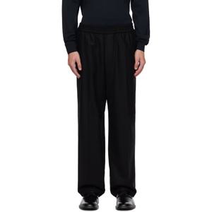 26 SS 보스 남성 블랙 테이퍼드 핏 슬랙스 252085M190004