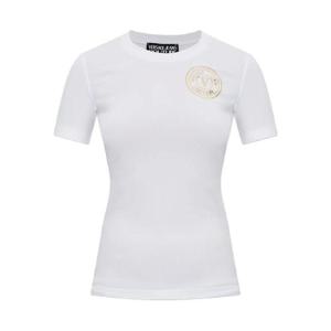 26 SS 베르사체진스꾸뛰르 로고 장식 반소매 티셔츠 79HAHT01CJ03T TP442437111