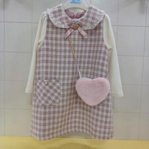 리틀밥독 HC07 핑크트위드  원피스 H254mop05