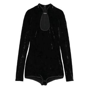 26 SS 베르사체진스꾸뛰르 키홀 넥 긴소매 바디수트 79HAM210J0193 TP442401205