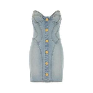 발망 숏 원피스 EF1R1315DF23 6FC BLEUJEANCLAIR