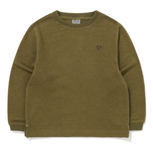 [빈]올리브 그린 라운드 티셔츠BZ61TS04OL