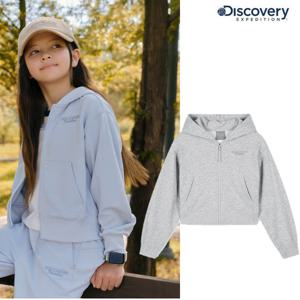 디스커버리 키즈 [택가 99,000원] DKTR19054 여아 세미크롭 후드자켓