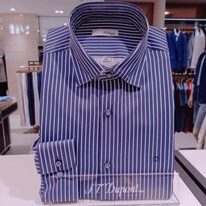 [듀퐁셔츠]SE5FM21LS319SNY_스트라이프가 프린팅된 남방 셔츠